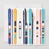 Skis Feestdagenkaart (Voorkant)