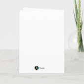 Skis, hat, boots & goggles Christmas Kaart (Achterkant)