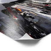 Skis in een skioord, Lapland fotoprint Foto Afdruk (Hoek)