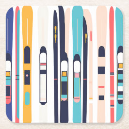 Skis Kartonnen Onderzetters
