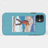 Skis met meer sneeuw - Baker, WA Case-Mate iPhone Case (Achterkant (horizontaal))
