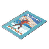 Skis met meer sneeuw - Baker, WA Notitieboek (Linkerzijde)