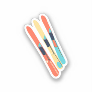 Skis Sticker