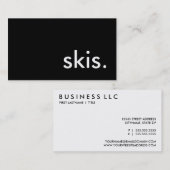 ski's. visitekaartje (Voorkant / Achterkant)