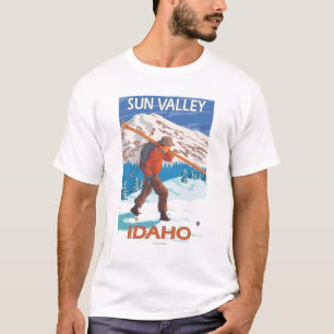 Skis voor het dragen van sneeuw - Vintage Reis 2 T-shirt