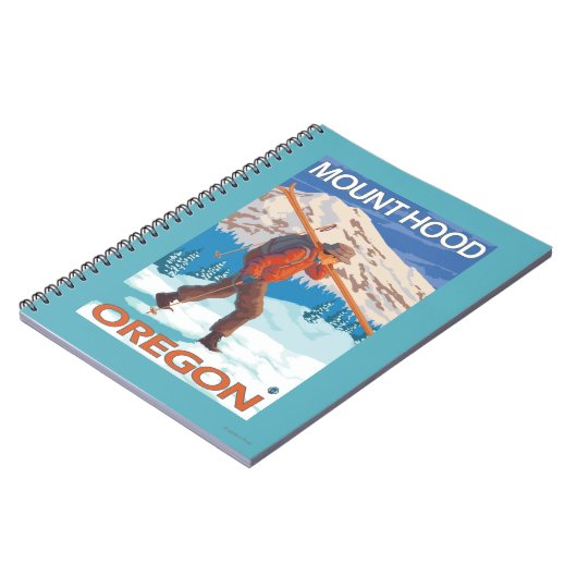 Skis voor het vervoeren van sneeuw - Hood voor de  Notitieboek (Linkerzijde)