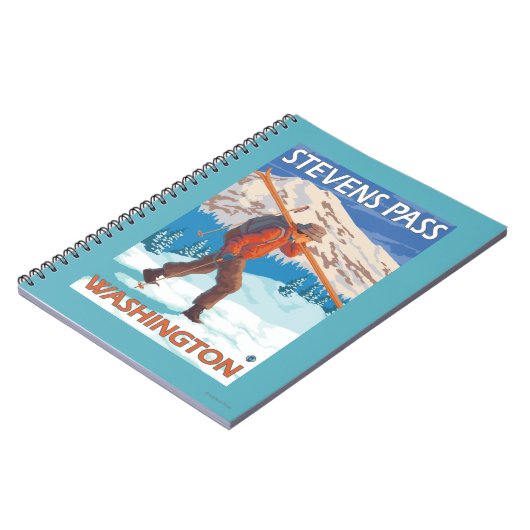 Skis voor het vervoeren van sneeuw - Stevens passe Notitieboek (Linkerzijde)