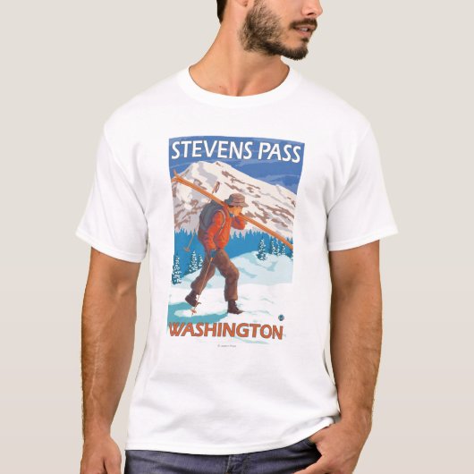 Skis voor het vervoeren van sneeuw - Stevens passe T-shirt (Voorkant)