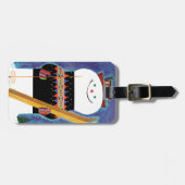 Skis voor Snowman Bagagelabel (Voorkant horizontaal)
