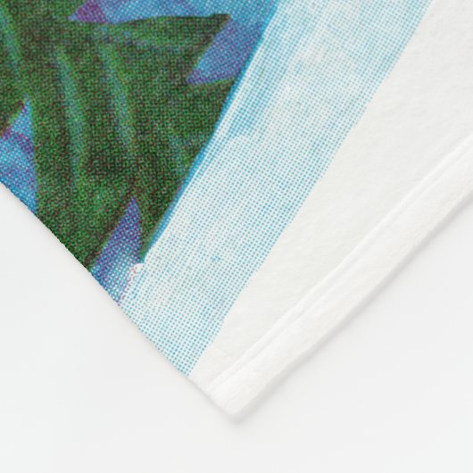 Skis voor Snowman Fleece Deken (Hoek)