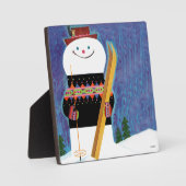 Skis voor Snowman Fotoplaat (Voorkant)