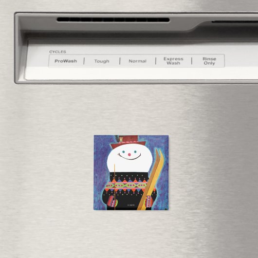 Skis voor Snowman Magneet (Insitu (Vaatwasser))