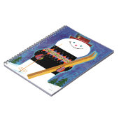 Skis voor Snowman Notitieboek (Linkerzijde)