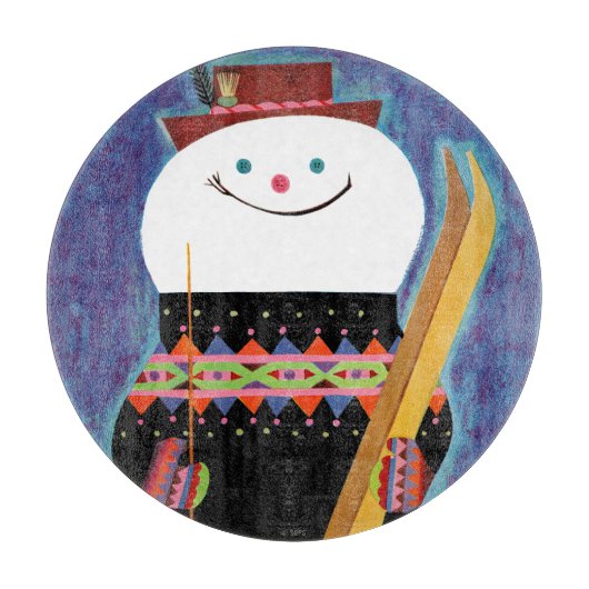 Skis voor Snowman Snijplank (Voorkant)