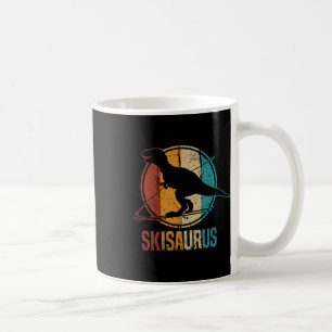 Skisaurus Grappige Skiende Dino Ski Dinosaurus Ski Koffiemok