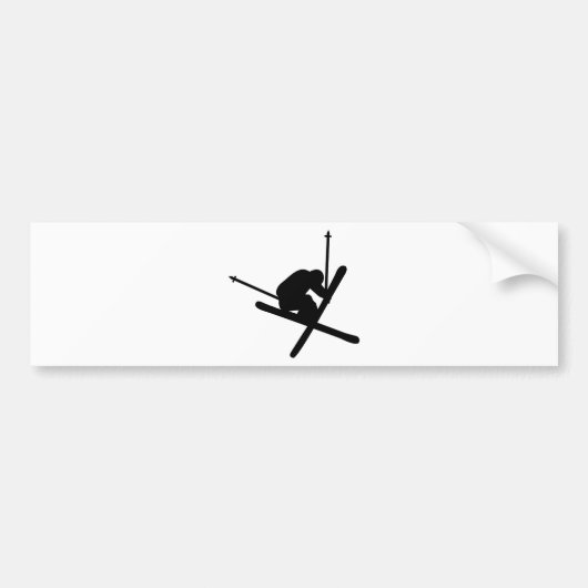 skischoen bumpersticker (Voorkant)