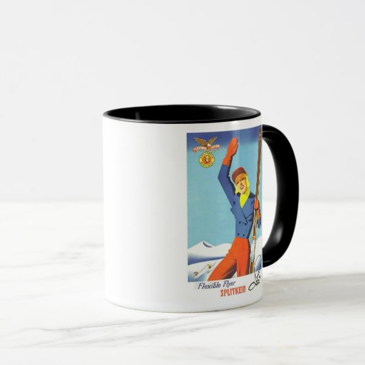 skischreclame mok (Voorkant rechts)