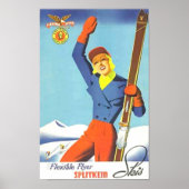 skischreclame poster (Voorkant)