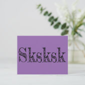 skisk briefkaart (Staand voorkant)