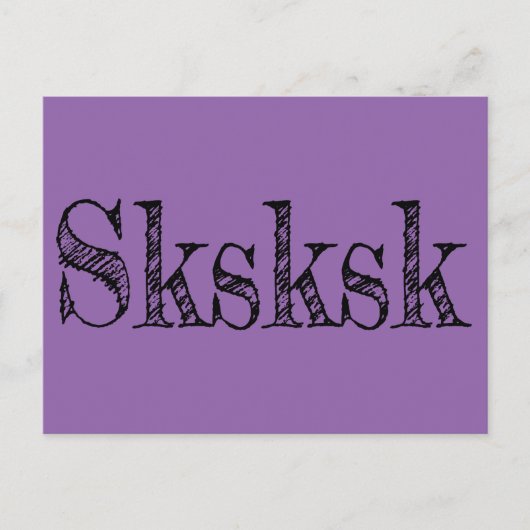 skisk briefkaart (Voorkant)