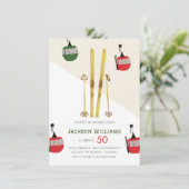 skiskiester Aprés Kaart (Staand voorkant)