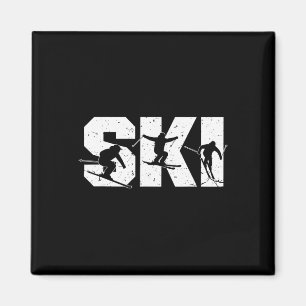 Skisport Freestyle Ski Squad Grappige Extreme Wint Magneet