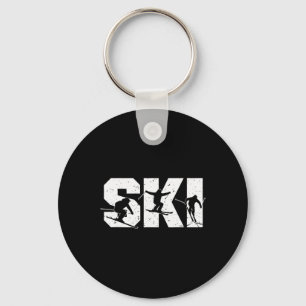 Skisport Freestyle Skiploeg Grappige Extreme Winte Sleutelhanger