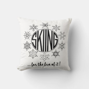 Skisport is leuk- kussen