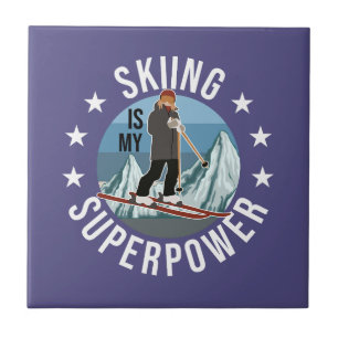 Skisport Is Mijn Superkracht Tegeltje