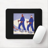 Skisport muismat (Met muis)