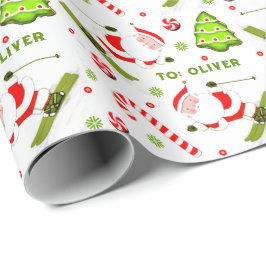 Skisport Skiloper Vakantie Cadeau Cadeaupapier