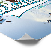 skisposter van flessler Canada. Briefkaart Poster (Hoek)