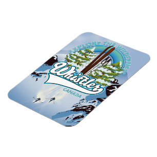 skisposter van flessler Canada. Magneet