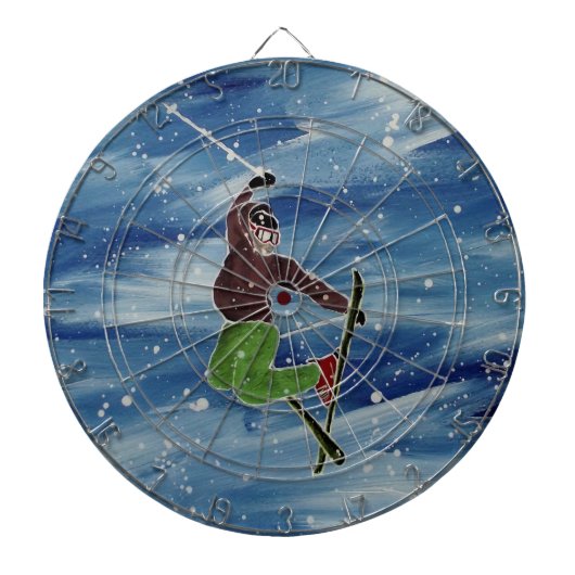 Skisprong-dartbord Dartbord (Voorkant)