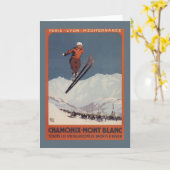 Skisprong - Poster PLM Olympisch Promo Kaart (Gele Bloem)