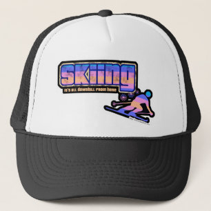 skistijl donker trucker pet