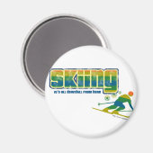  skistijl magneet (Voorkant / Achterkant)