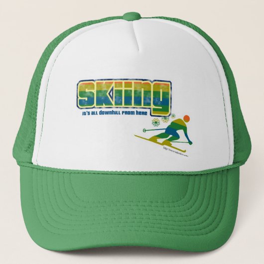 skistijl trucker pet (Voorkant)