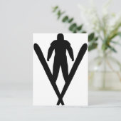 skistoeljumper briefkaart (Staand voorkant)