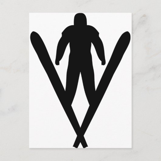 skistoeljumper briefkaart (Voorkant)
