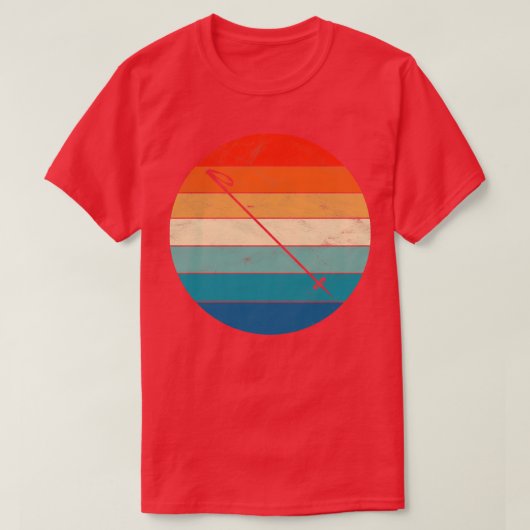 skistok t-shirt (Design voorkant)