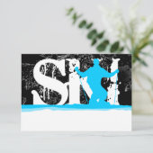 skistrepen voor bergafwaarts kaart (Staand voorkant)