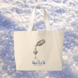 Skitocht waterverf blauw grote tote bag<br><div class="desc">Bereid je voor op je volgende winterontsnapping met deze prachtige grote canvas tas met een prachtig waterverf ontwerp in de kleuren blauw. Ideaal voor het dragen van al je spullen naar de pistes of voor een gezellig weekendje weg, dit ruime en duurzame tas combineert praktische bruikbaarheid met artistieke flair. Het...</div>