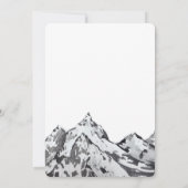 Skiuitstap Bachelor Weekenduitje Kaart (Achterkant)