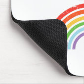 Skiuitstap Skiën Regenboog  Muismat (Hoek)