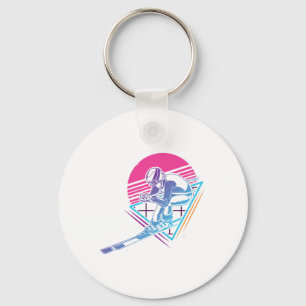 Skiuitstap Skiën Retro Vintage 80s 90s Sleutelhanger