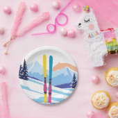 skivakantie papieren bordje (Feest)