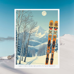Skivakantie Santa Fe New Mexico Briefkaart
