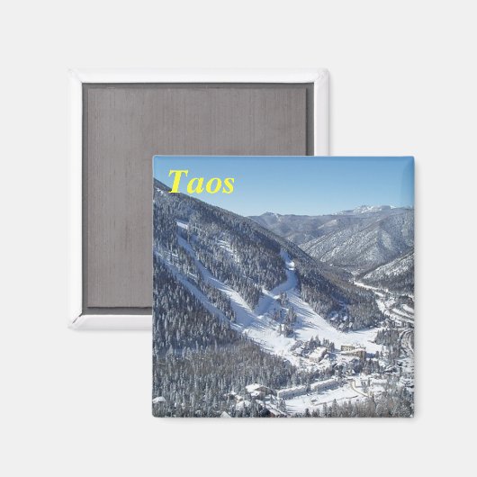 Skivallei magneet van Taos (Voorkant / Achterkant)