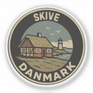 Skive, Denemarken Danmark Sticker